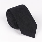Men's Solid Color Suede  Business Casual Cotton Tie